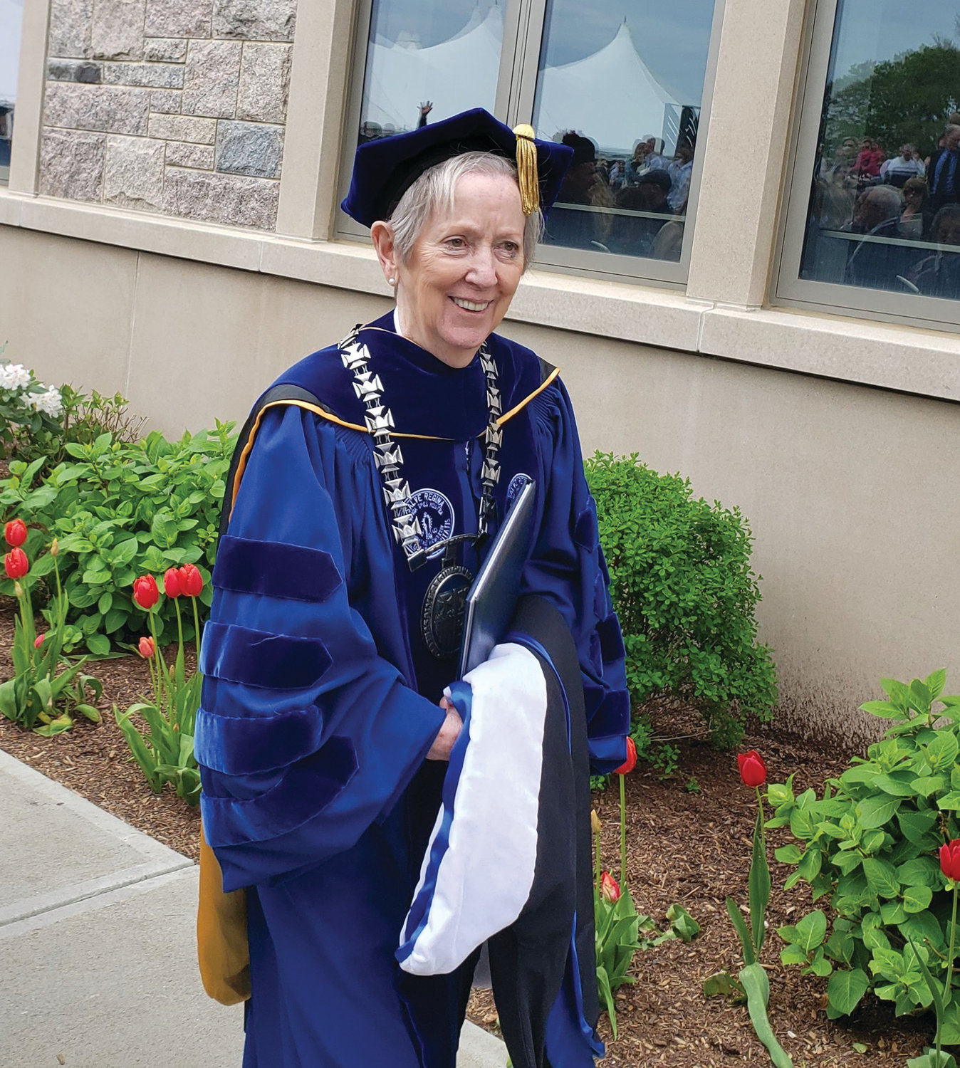 Sister Jane Gerety, in final commencement address as president, tells